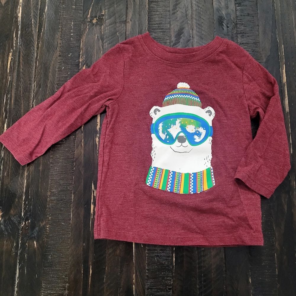 Cat & Jack Long Sleeve Polar Bear Boys Size 18M